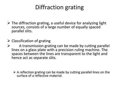 Image result for Grating Diffraction Type