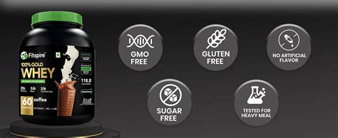 Fitspire 100% Gold Advanced Isolate Whey Protein - Coffee, 2 kg/4.4 lb ...