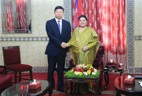尼泊尔总统班达里会见宋涛