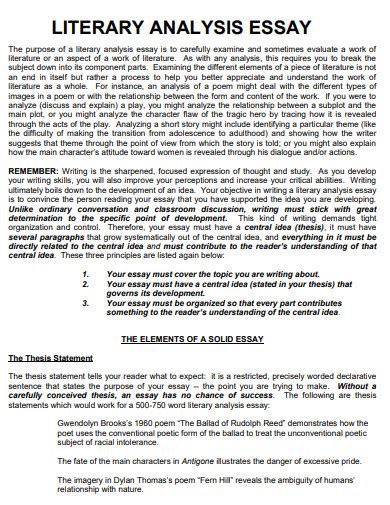 Image result for Literary Analysis Essay Examples