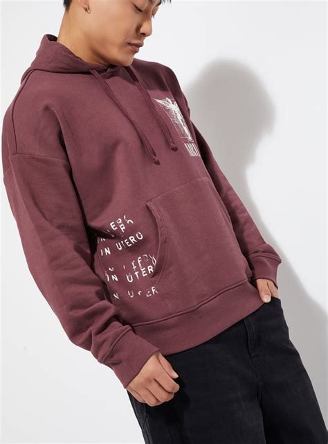 Buy URB_N Men Nirvana Back Print Oversized Sweatshirt Online at just Rs ...
