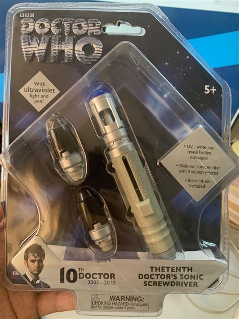 Buy DOCTOR WHO 10th Doctor Sonic Screwdriver Ultraviolet Light & Pen ...