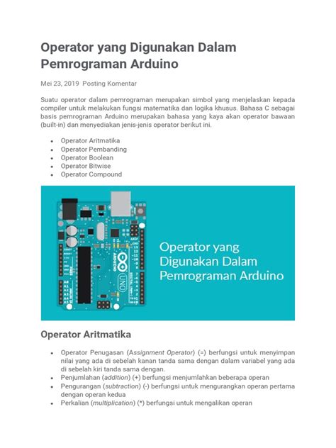 Image result for Operator Perbandingan Program Arduino