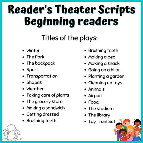 Reader's Theater Scripts for Kindergarten,First Grade| 100th day of ...