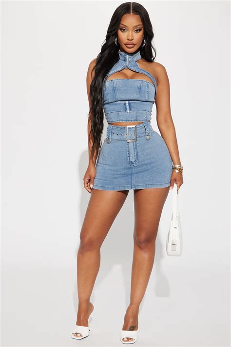 Denim Sets - Denim 2-Piece & Matching Sets | Fashion Nova