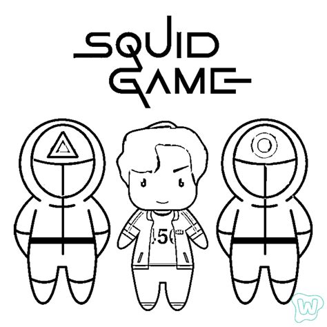 47 Squid Game Coloring Pages - Free PDF to Print