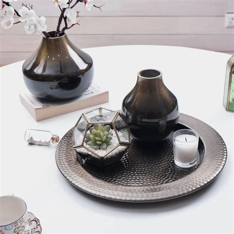 Metal Flower Vase Set of 2 | Antique Brass – Behoma