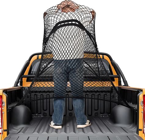 Amazon.com: TUTUDOW 4'x4' High Elastic Truck Bed Cargo Net Stretch to 7' x 7' Bungee Cargo Net ...