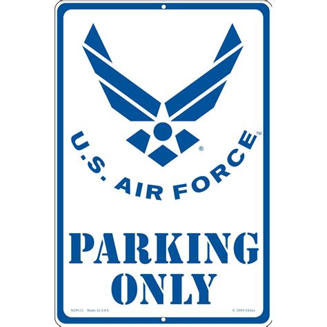 U.S. Air Force Emblem Parking Only Sign 12" x 18" | Michaels
