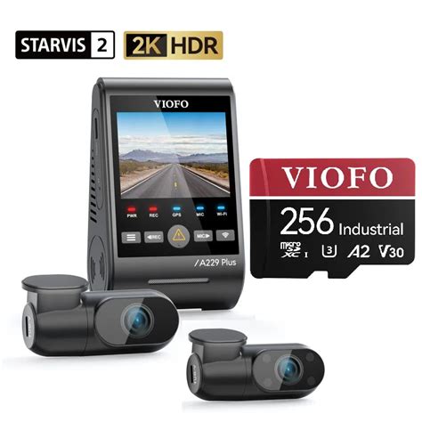 VIOFO A229 PLUS 3CH 2K+2K+1080P HDR 5GHZ WI-FI GPS VOICE CONTROL 3 CHA ...