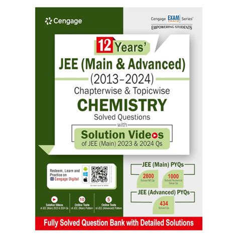 12 Years JEE Main & Advanced Chemistry (2013-24) | By Cengage India ...