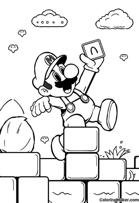 Mario Coloring Pages, 6 Free Printables | ColoringMaker