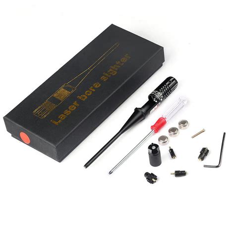 Red Laser Bore Sighter Kit Infrared Calibrator - Zeroing Target Settin ...