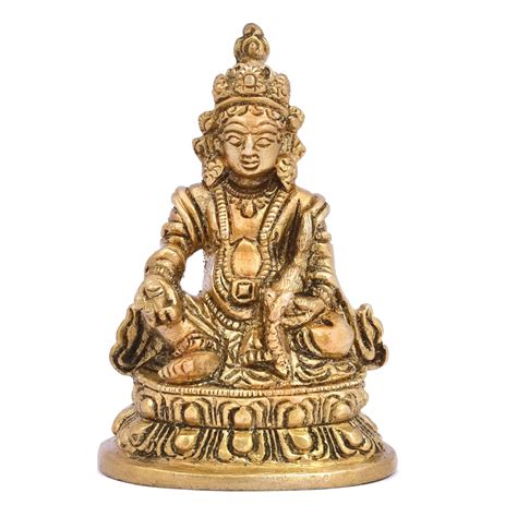 Buy The Advitya Brass Lord Kuber Statue| Kubera Sitting Statue | Dhan ...