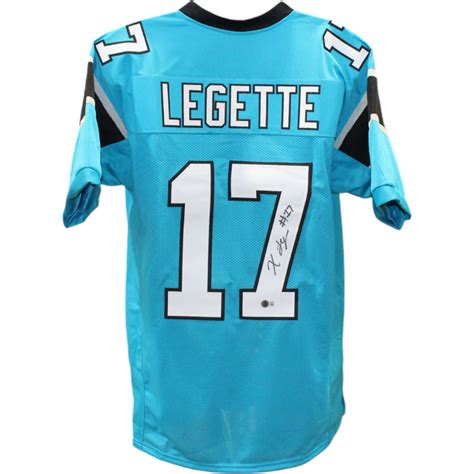 Xavier Legette Autographed/Signed Pro Style Blue XL Jersey Beckett ...