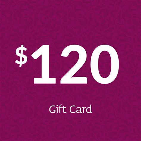 $120 Gift Card - Fuchsia