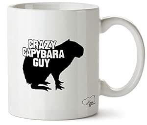 Buy LAMX Crazy Capybara Guy Printed Mug Various Colour Options Ceramic ...