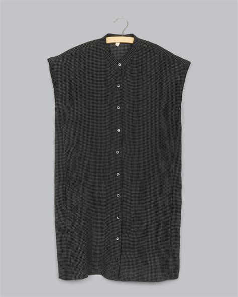 Organic Linen Check Dress – Eileen Fisher Renew