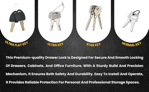 RAB Drawer Lock Multipurpose for Drawer/Cupboard/Furniture Lock ...