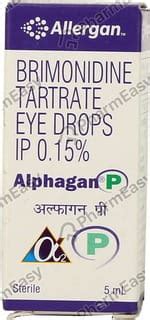 Alphagan P 0.15 %W/V Eye Drop (5): Uses, Side Effects, Price & Dosage ...