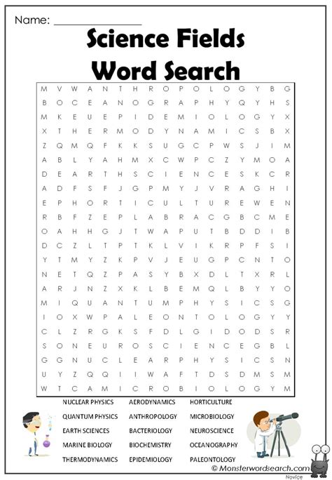 Science Middle School Word Search at Lucy Sutcliffe blog