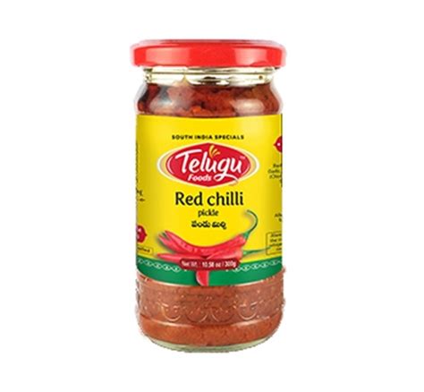 Buy Red Chilli Pickle Online from Telugu Foods at Best Price