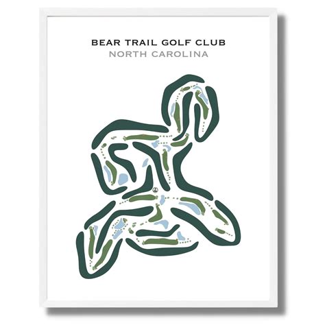 Buy the best printed golf course Bear Trail Golf Club, North Carolina ...