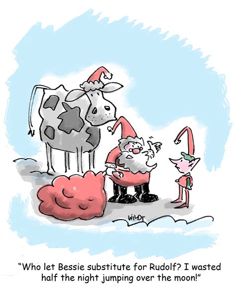 Why cows are no substitute for reindeer. | Funny christmas cards ...