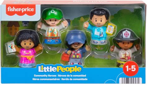 Buy Little People Fisher-Price Community Heroes Action Figure Set, 5 ...