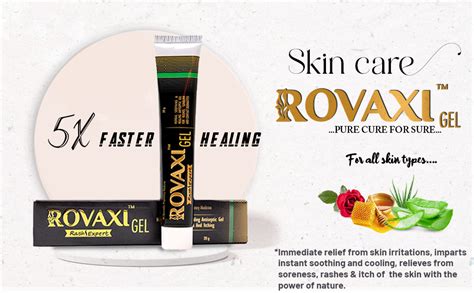 ROVAXI Herbal Antiseptic Gel For Rashes, Burns, Itching, Redness ...
