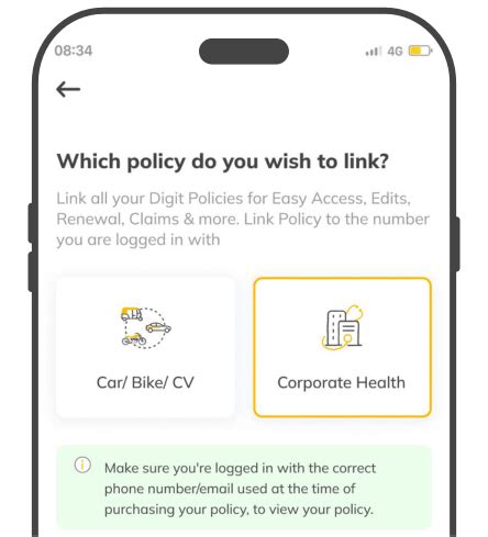 Link your Digit Policy