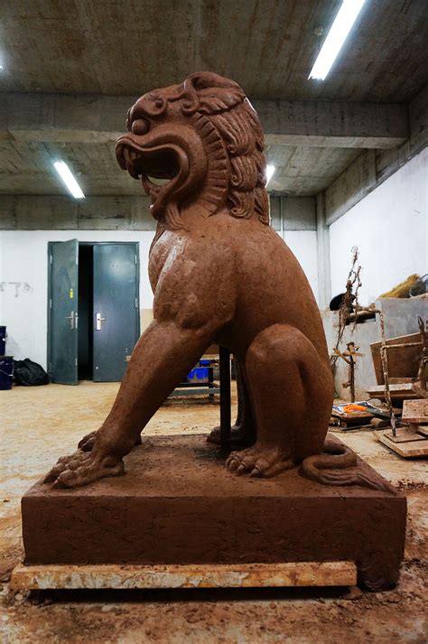 2015 泥塑狮子之一（ 定件）|纯艺术|雕塑|曾子雕塑工作室 - 原创作品 - 站酷 (ZCOOL)