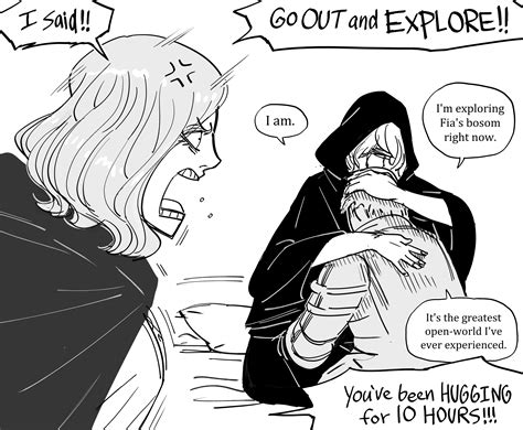 tarnished, melina, and fia the deathbed companion (elden ring) drawn by ...