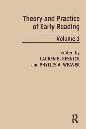 Theory and Practice of Early Reading: Volume 1 eBook : Resnick, L. B ...