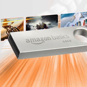 Amazon Basics 64 GB Flash Drive | USB 3.0 | Upto 150 MB/s | Silver ...