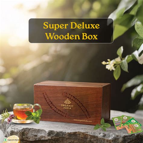 Organic Teas Gift Box: Assorted Teas in Exquisite Woodwork – Organic India