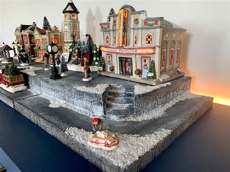 3-piece Christmas Village Display Platform Department 56 Lemax Dickens ...