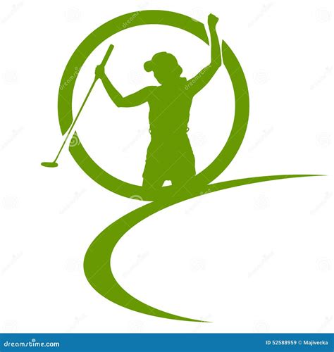 Vector Silhouettes of Golf. Stock Vector - Illustration of play, icon: 52588959 - silhouette of golfer