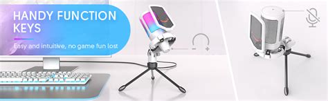 FIFINE AmpliGame A6V USB Microphone, PC Gaming Recording Desktop Laptop ...