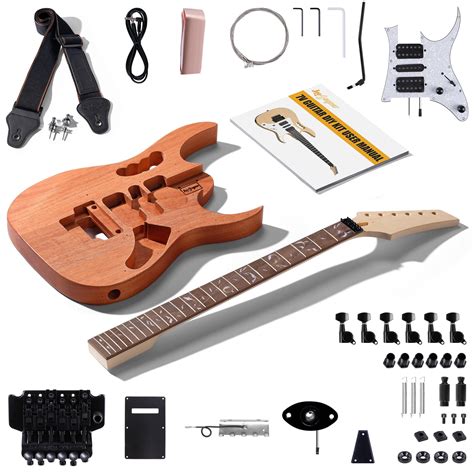 Leo Jaymz Diy Electric Guitar Kits In Ibz Style Mahogany | Desertcart INDIA