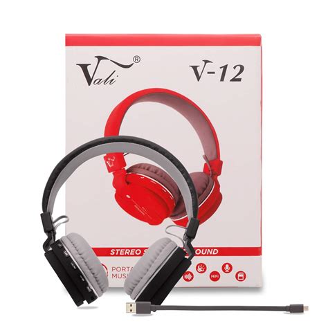 Vali V-12 On Ear Bluetooth Wireless Black Colour Stereo Dynamic Extra ...