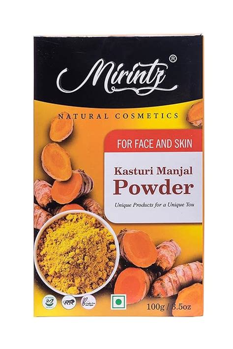 Mirintz Kasturi Manjal Powder -100g | For Face and Skin | : Amazon.in ...