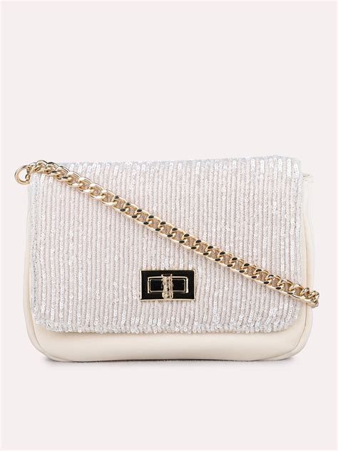 Beige Party Clutch with Twist Lock | Minimal Inc5 Style