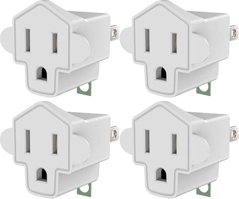 Buy ETL Listed 3-2 Prong Grounding Outlet Adapter, JACKYLED 3 Prong to ...