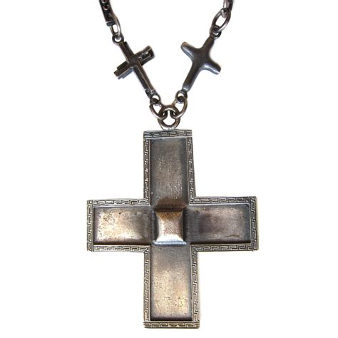 Gianni Versace Massive Cross Necklace 1990's For Sale at 1stDibs ...