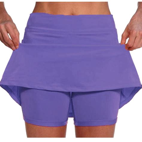 Utoimkio Knee Length Skorts Skirts for Women Tennis Skirts Athletic ...