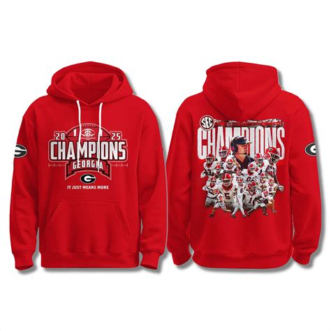 Georgia Bulldogs SEC Championship Hoodie 2025