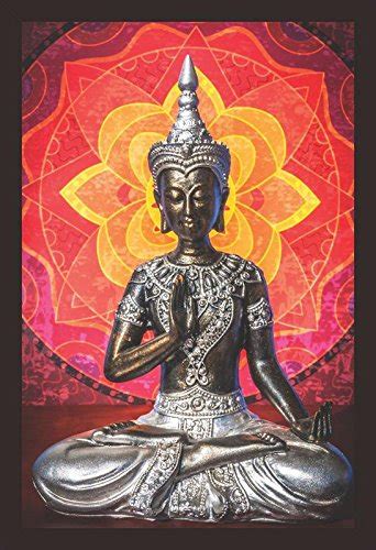 Mad Masters Buddhist Home Sanctuary 1 Piece Wooden Framed Painting ...