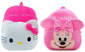 Bluemoon R_Kitty & Pink Minnie AVK_Combo 10 L Backpack Pink - Price in ...