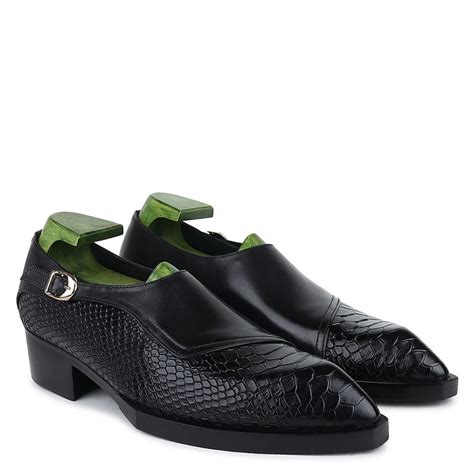 Premium Leather Formal Single Monk Straps Shoes – Italian Shoes Company